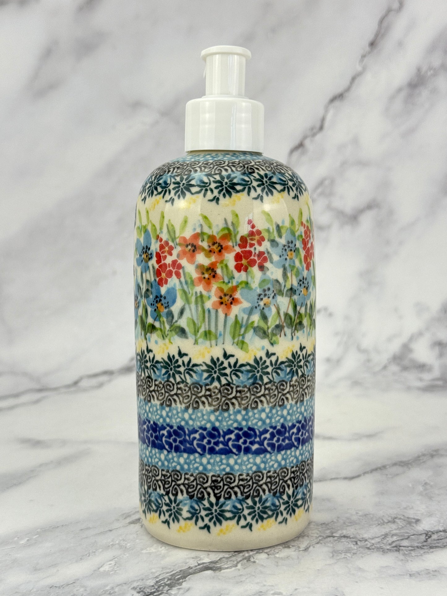 Tall Unikat Soap Dispenser - Shape G42 - Pattern U5098
