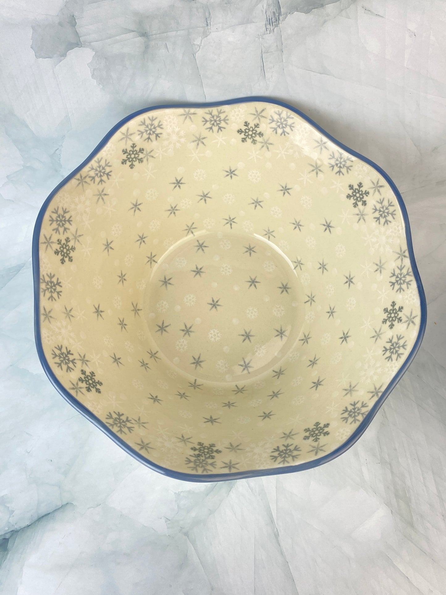 Large Wavy Serving Bowl - Shape 692 - Pattern 2712