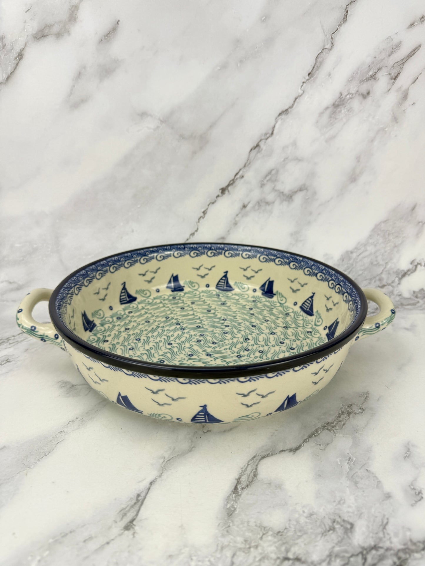 10" Round Baker With Handles - Shape 420 - Pattern 2988