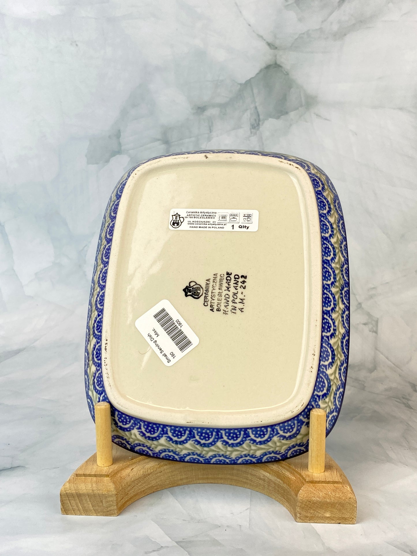 Small Rectangular Dish - Shape 160 - Pattern 1437