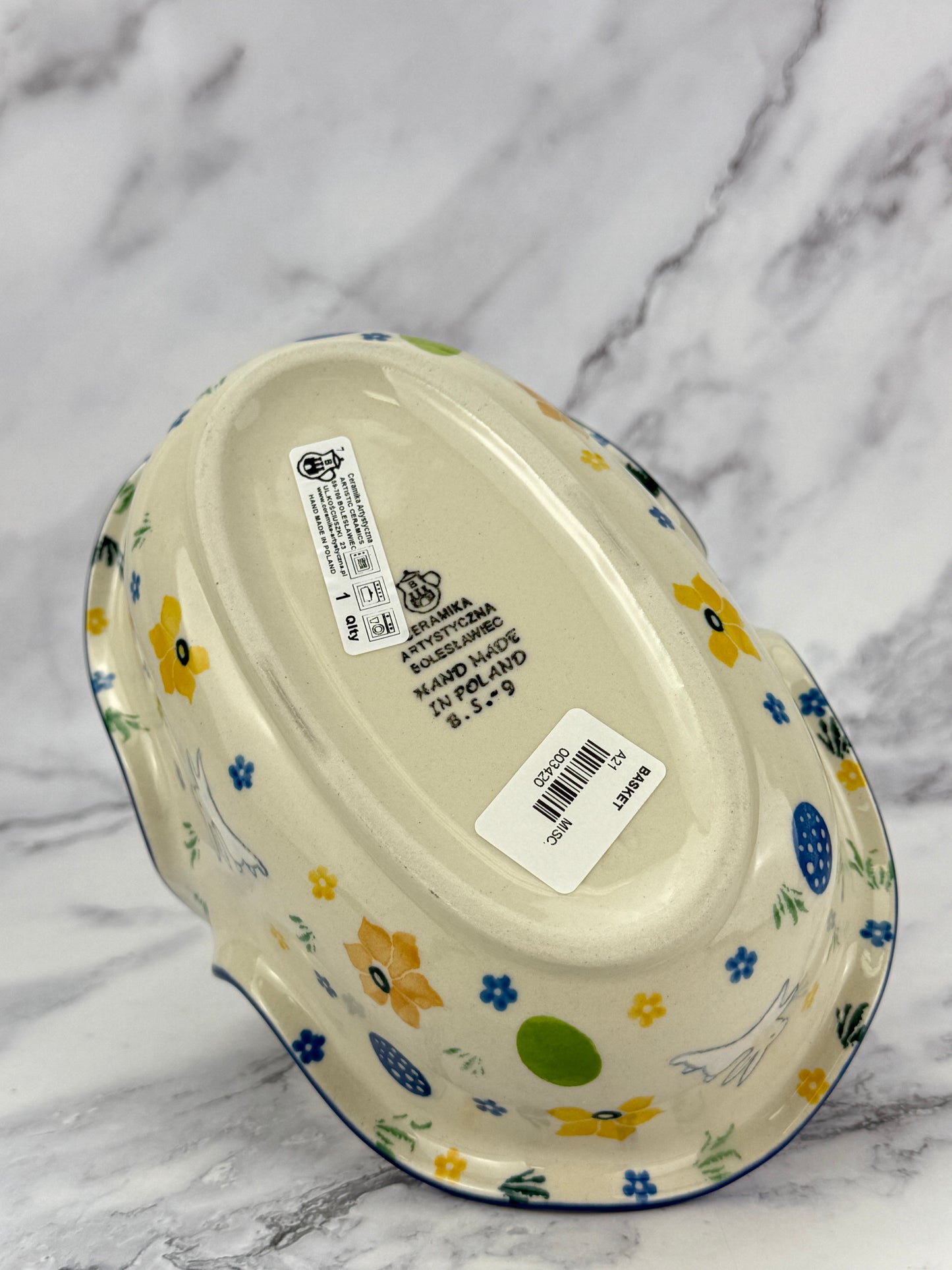 Basket with Handle - Shape A21 - Pattern 3348