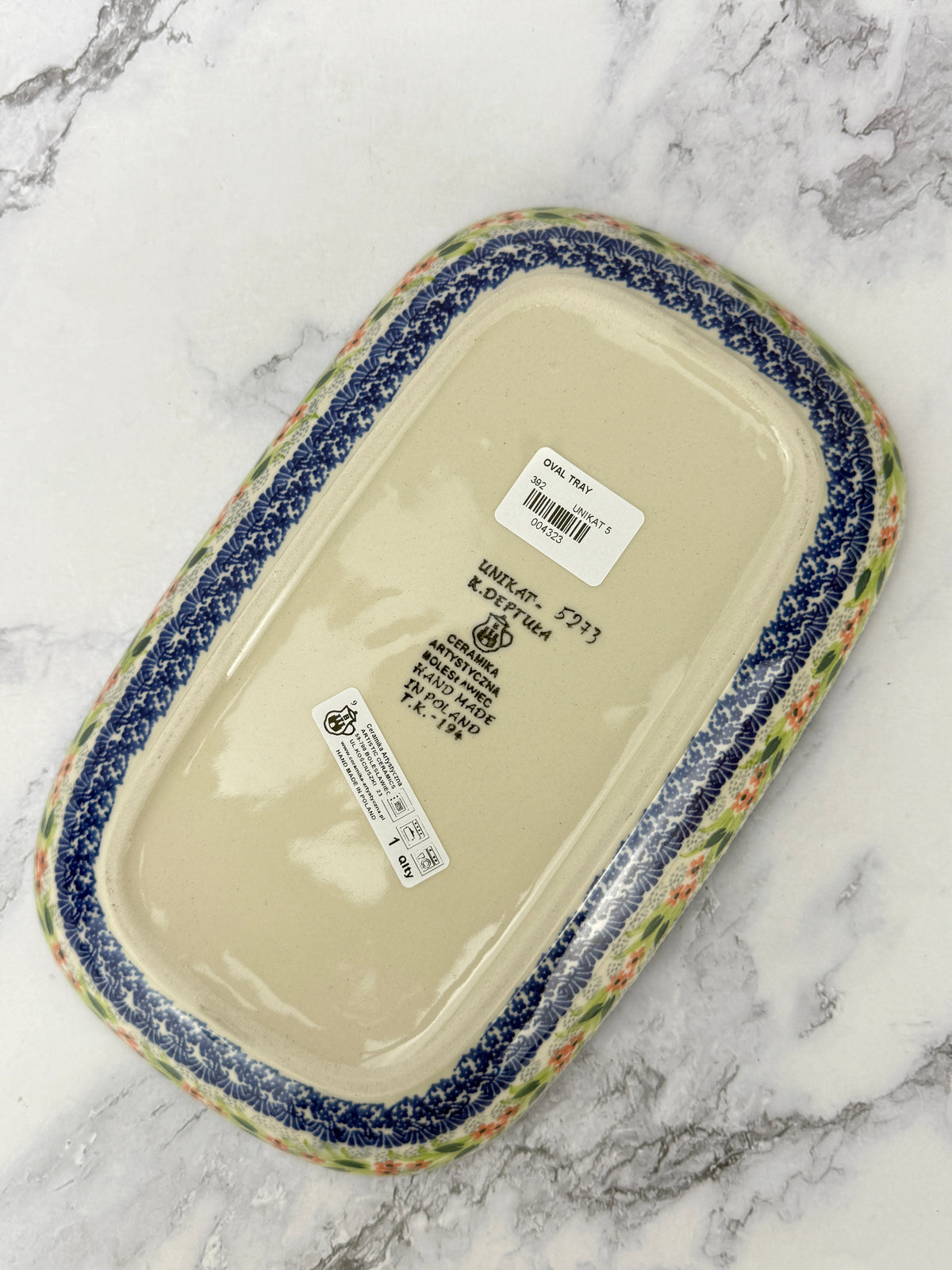Small Unikat Rectangular Platter - Shape 392 - Pattern U5273
