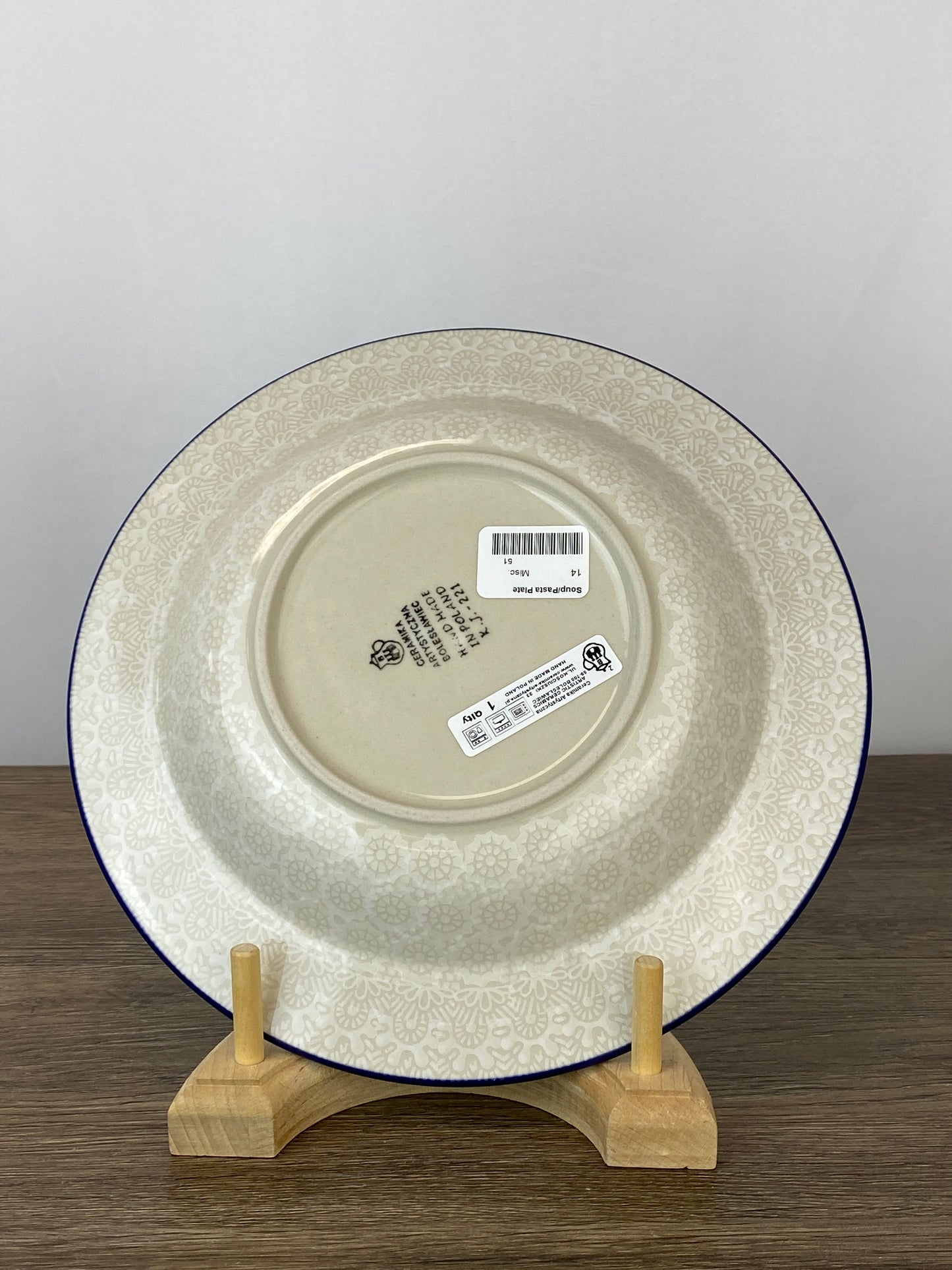 Soup / Pasta Plate - Shape 14 - Pattern 2324