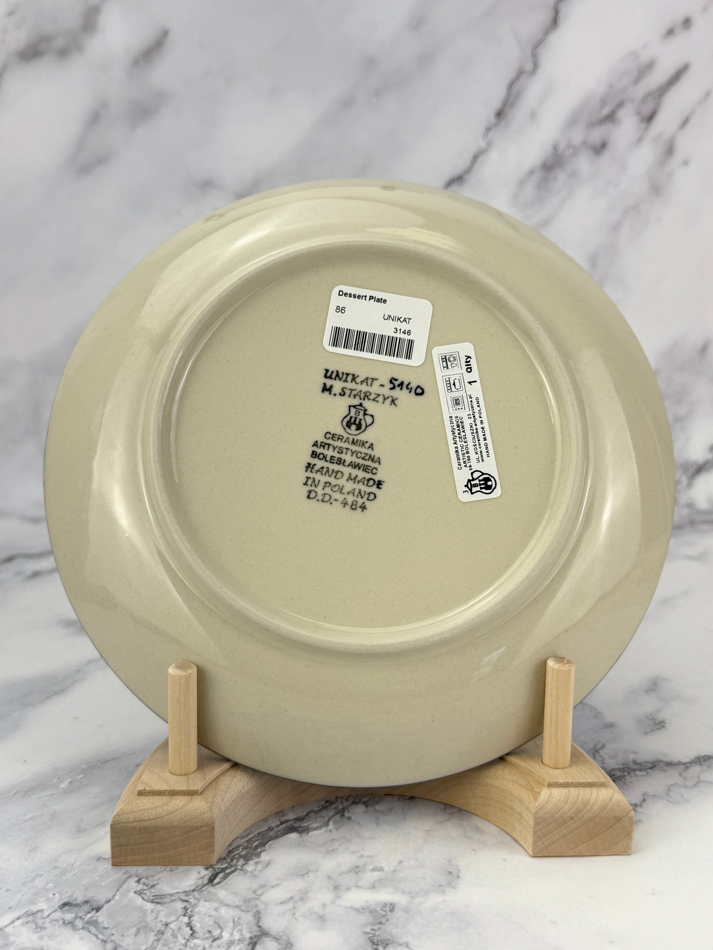 8" Unikat Dessert Plate - Shape 86 - Pattern U5140