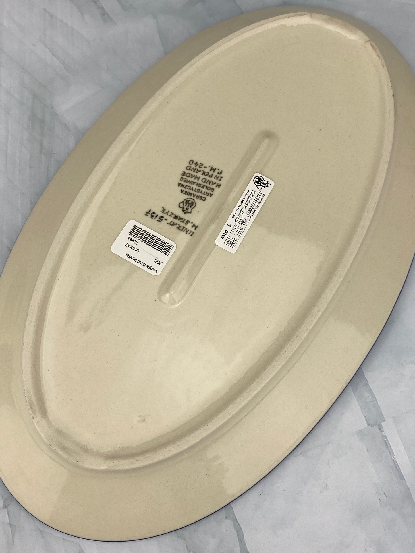 Large Unikat Oval Platter - Shape 205 - Pattern U5137