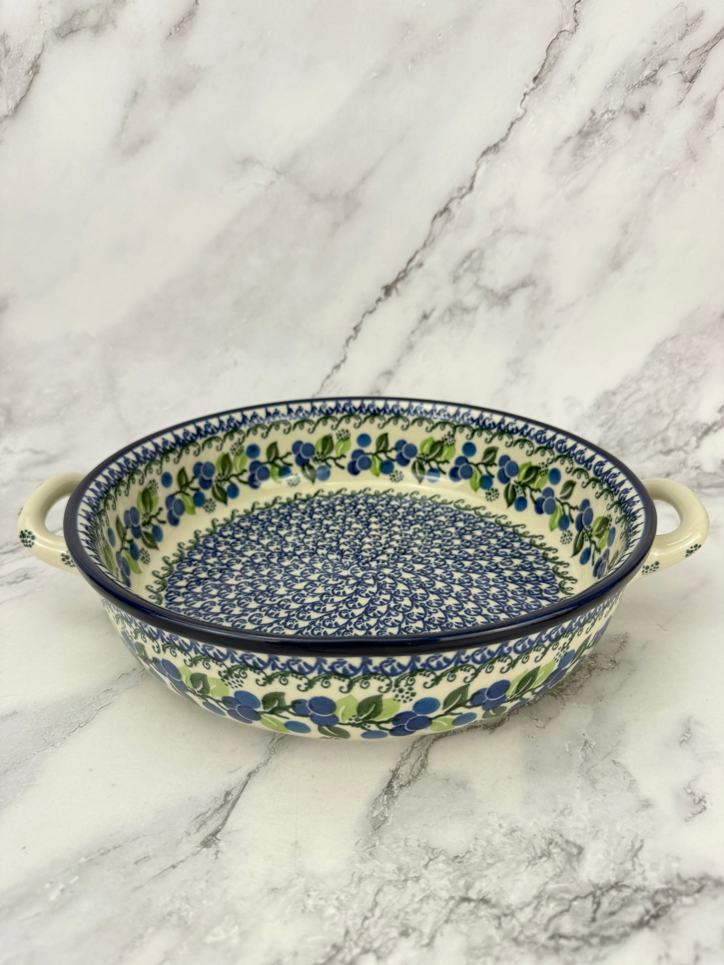 10" Round Baker With Handles - Shape 420 - Pattern 1416