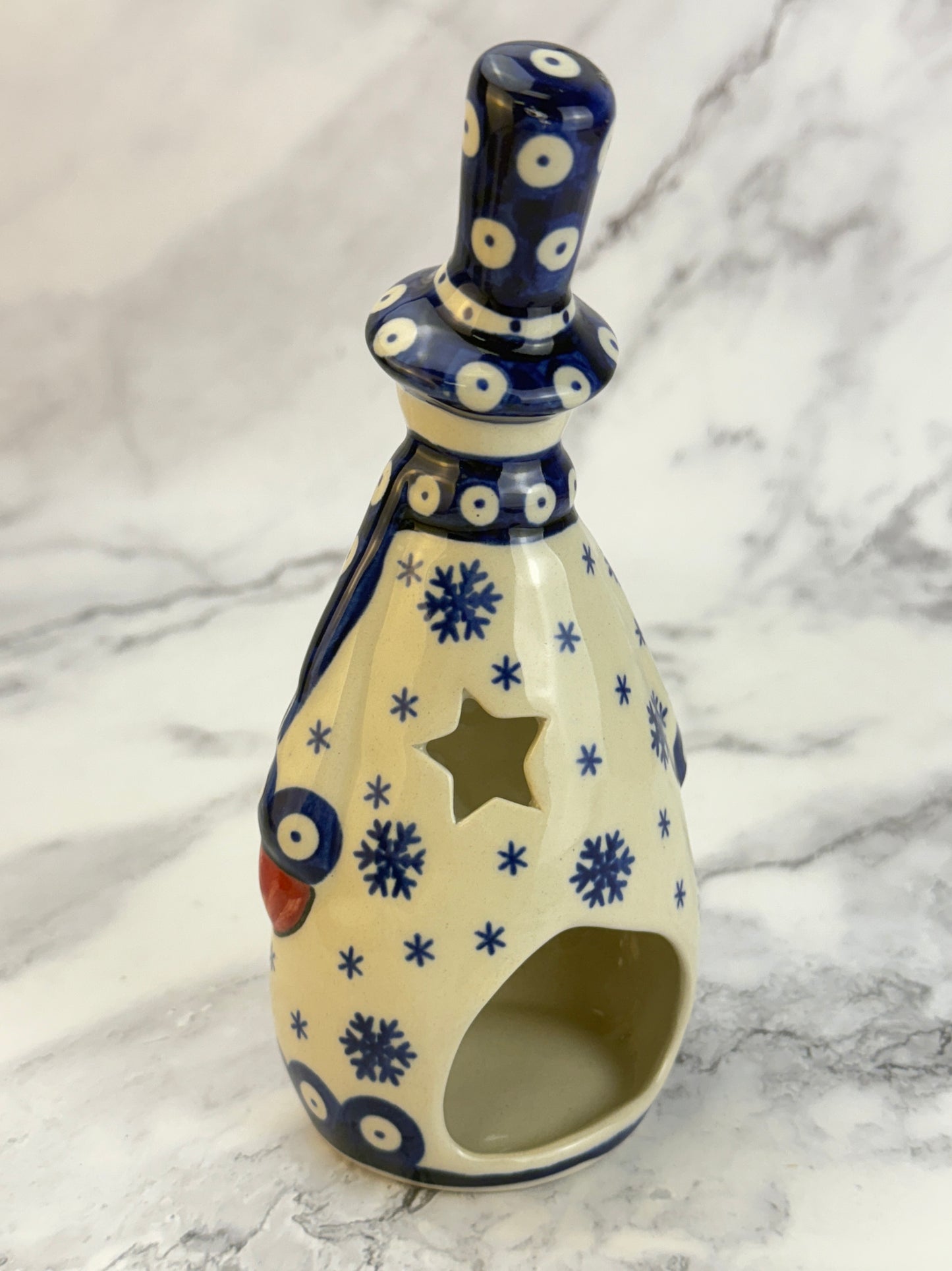 Vena Snowman With Tree - Shape V667 - Snowflake Owl Eye