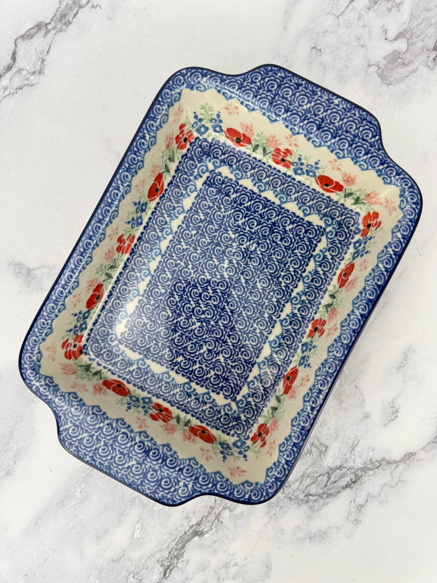 Rectangular Baker with Handles - Shape A84 - Pattern 3220
