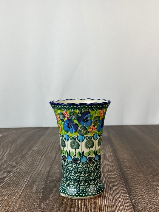 Ruffled Unikat Bud Vase - Shape 127 - Pattern U4841