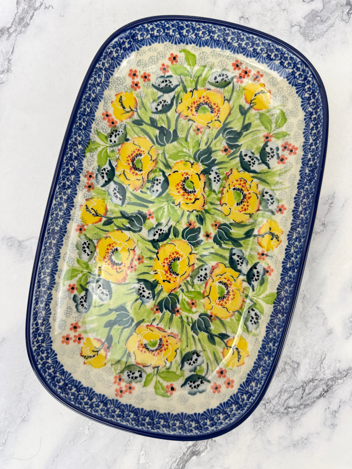 Small Unikat Rectangular Platter - Shape 392 - Pattern U5273