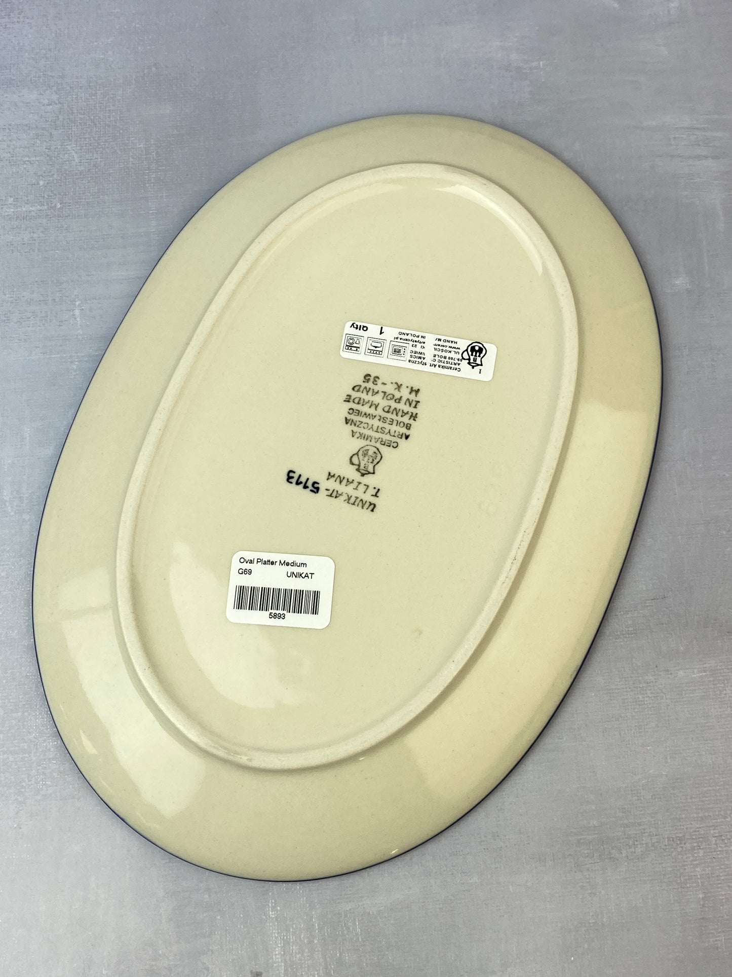 Medium Unikat Oval Platter - Shape G69 - Pattern U5113