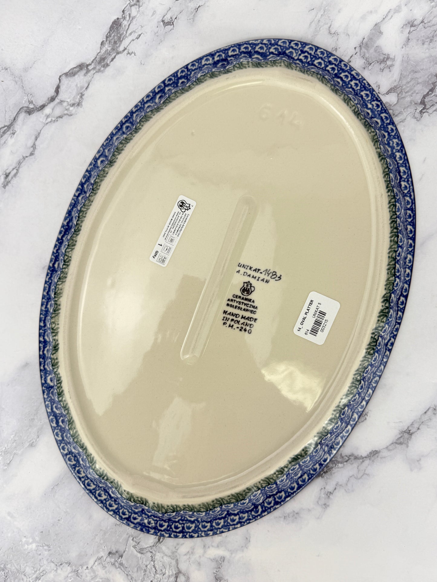 Unikat Oval Platter - Shape 614 - Pattern U1483