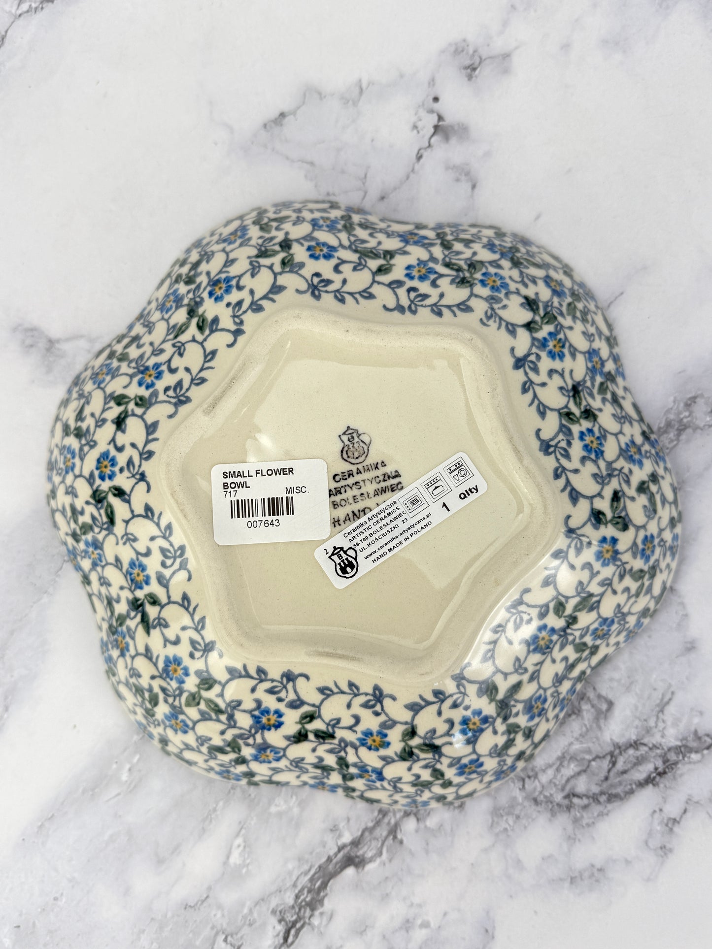 Small Flower Bowl - Shape 717 - Pattern 2089