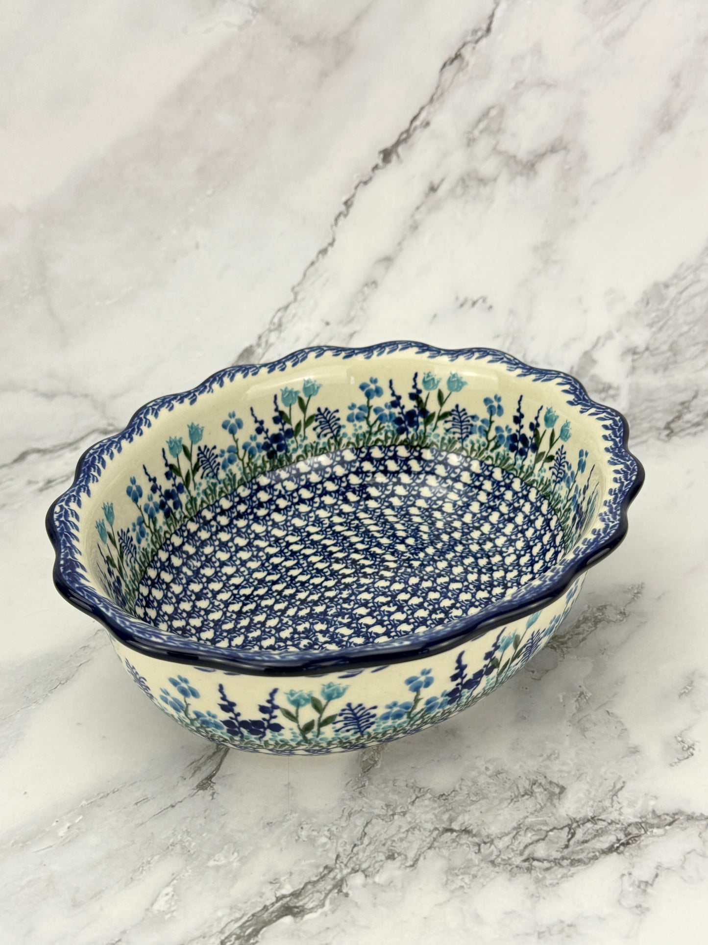Scalloped Oval Bowl - Shape D78 - Pattern 2898