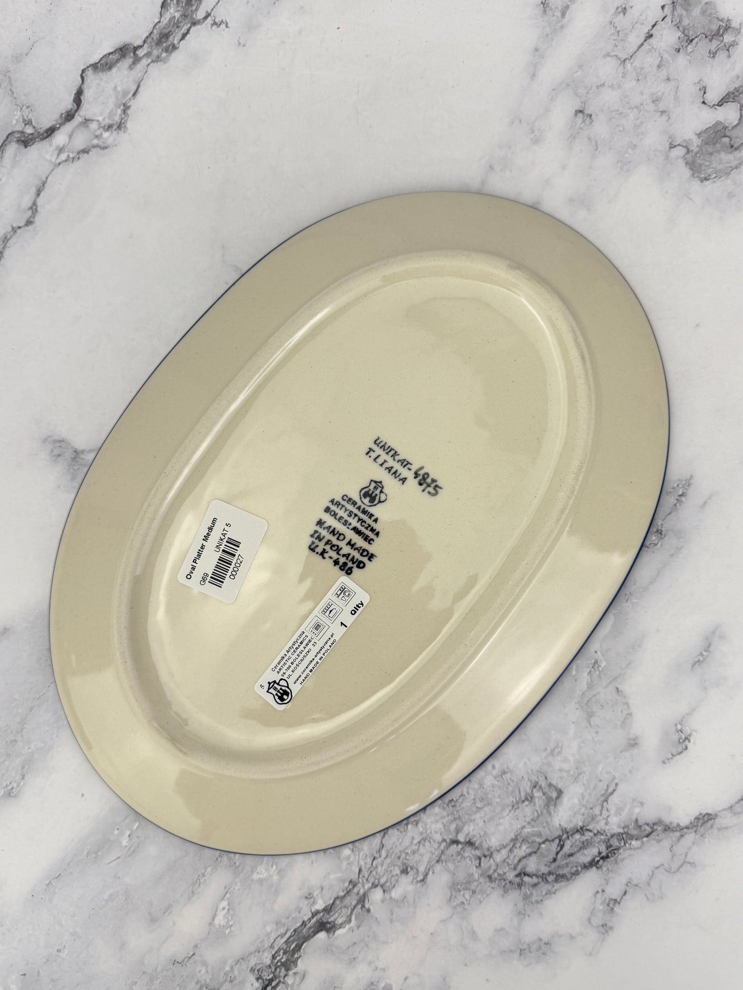 Medium Unikat Oval Platter - Shape G69 - Pattern U4875