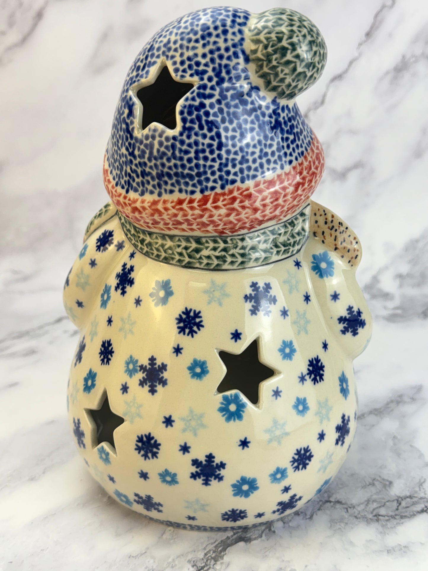 Vena Snowman With Broomstick - Shape V641 - Snowflake