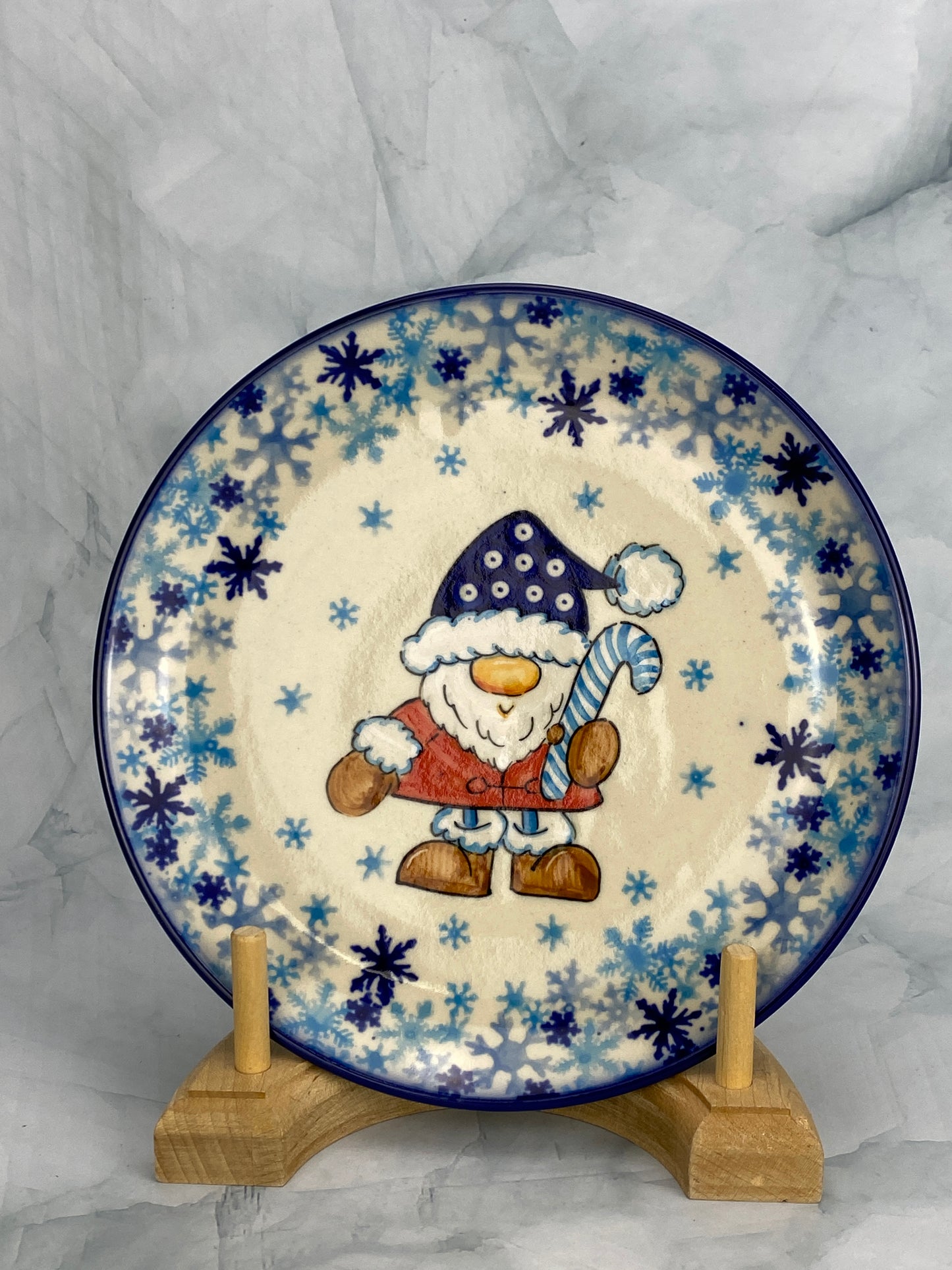 Moja Gnome Dessert Plate - Owl Eye Hat