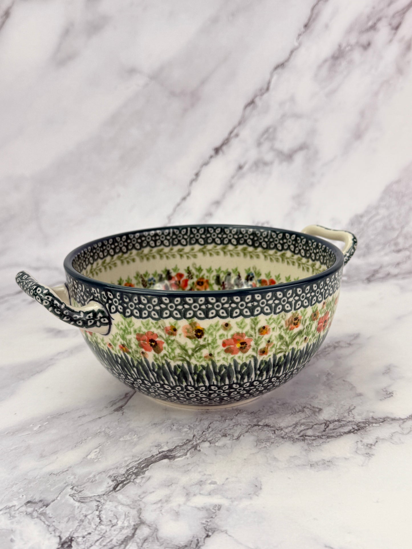 Unikat Open Handled Bowl - Shape D02 - Pattern U4335