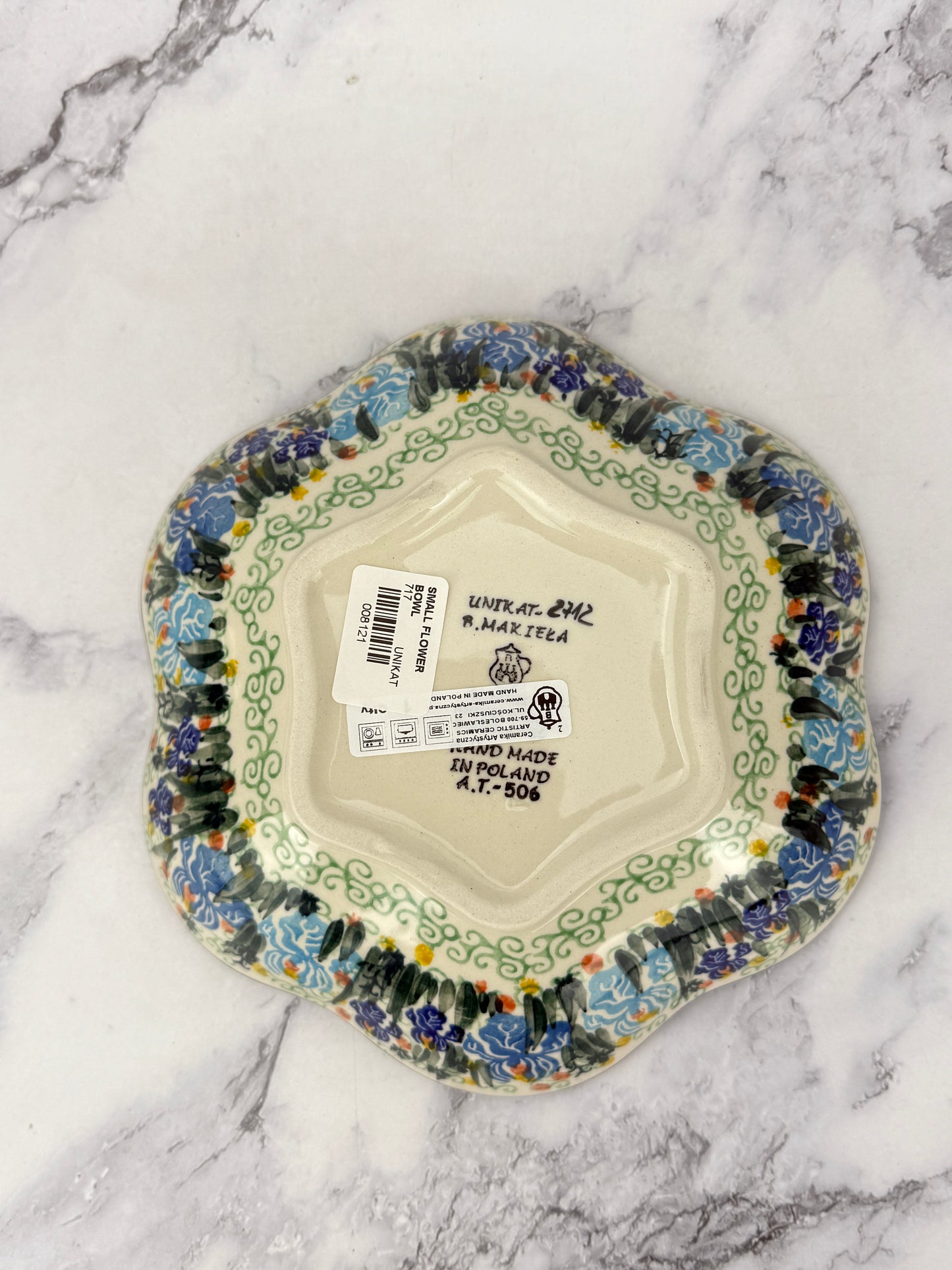 SALE Small Unikat Flower Bowl - Shape 717 - Pattern U2717