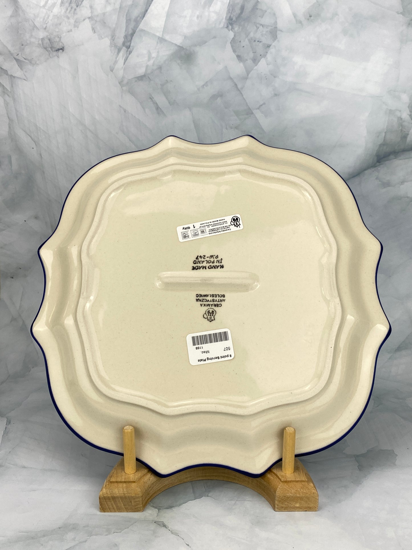 8 Pointed  Platter/ Plate - Shape 507 - Pattern 2876