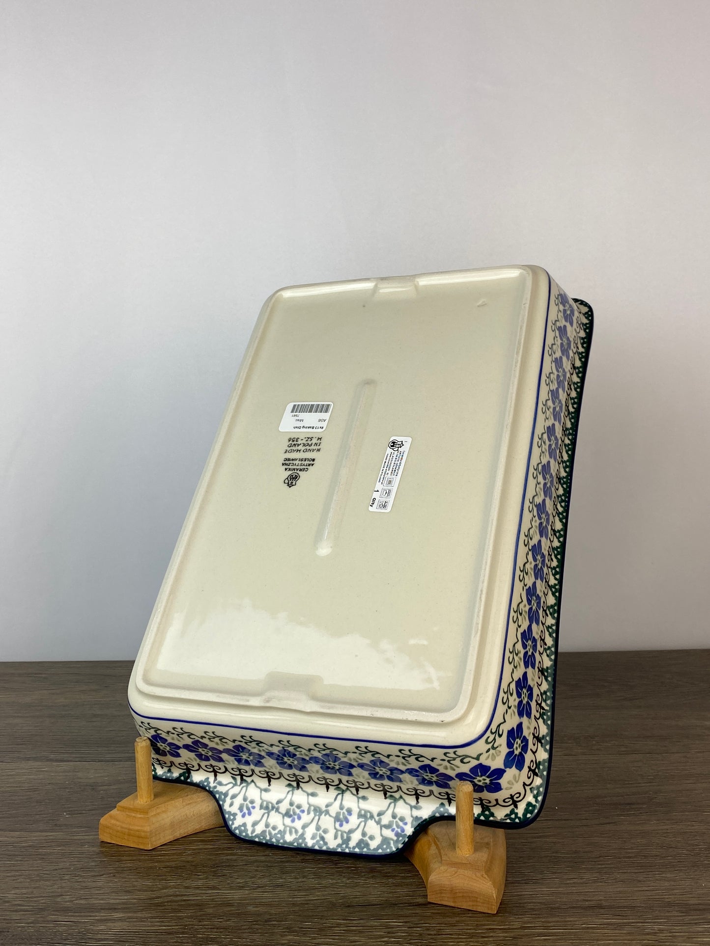 Large Rectangular Baker with Handles - Shape A56 - Pattern 1073