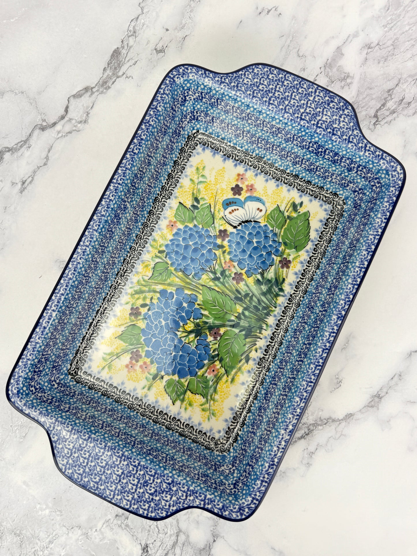 Unikat Rectangular Baker With Handles - Shape A59 - Pattern U5048