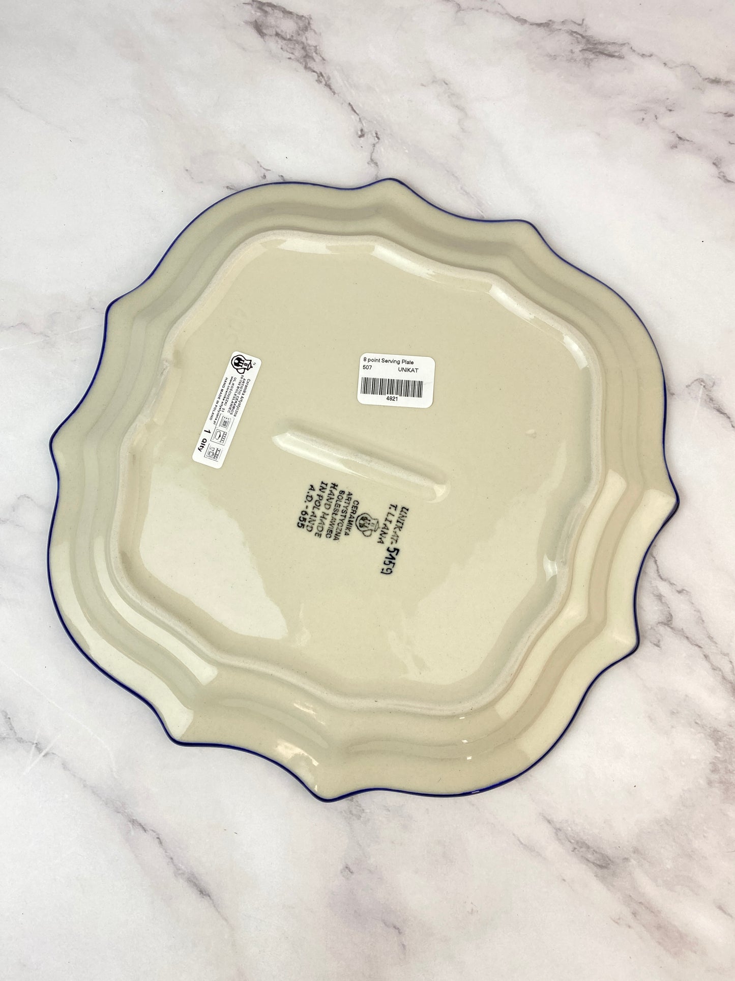 8 Pointed Unikat Platter/ Plate - Shape 507 - Pattern U5159