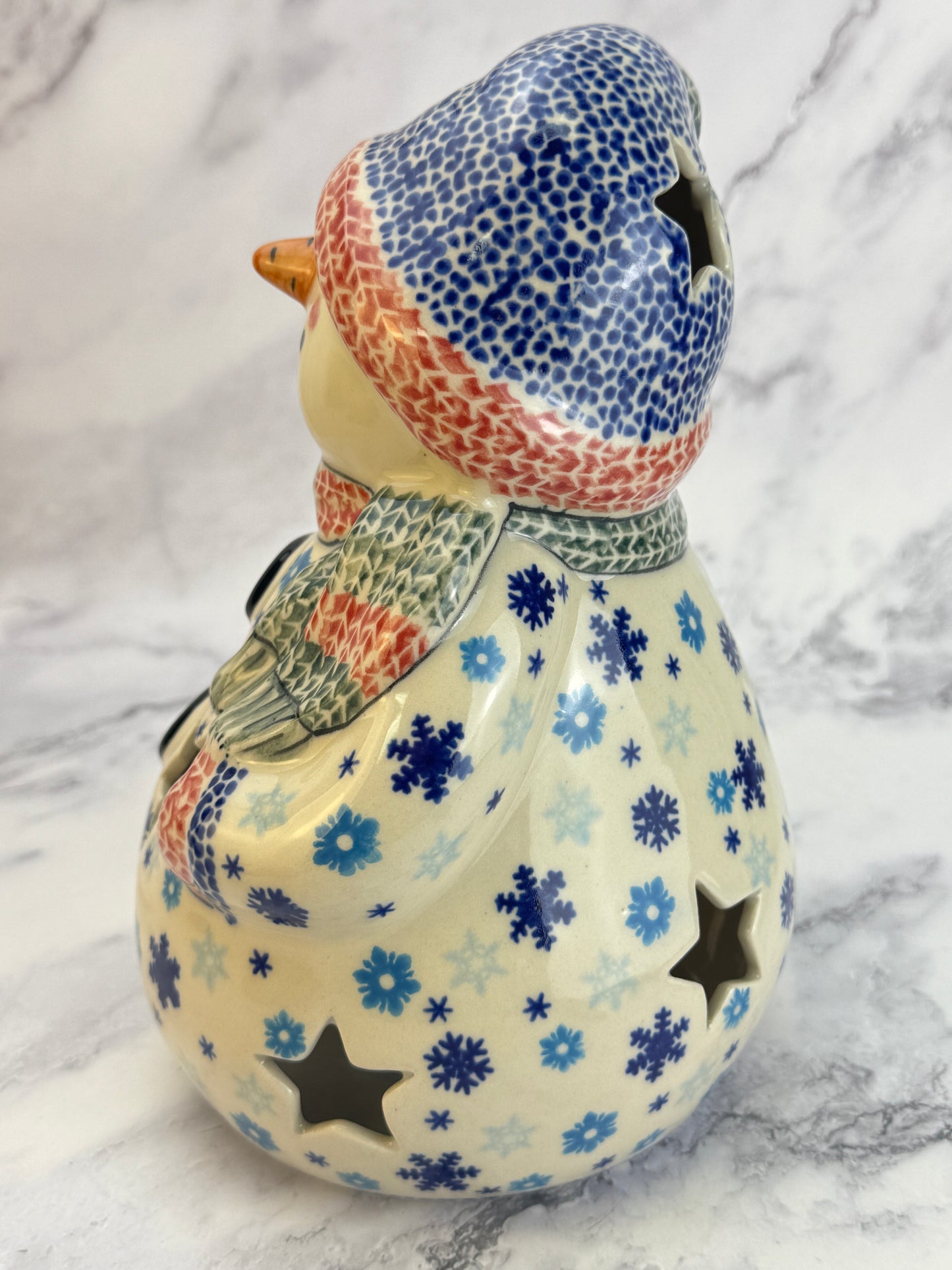 Vena Snowman With Broomstick - Shape V641 - Snowflake