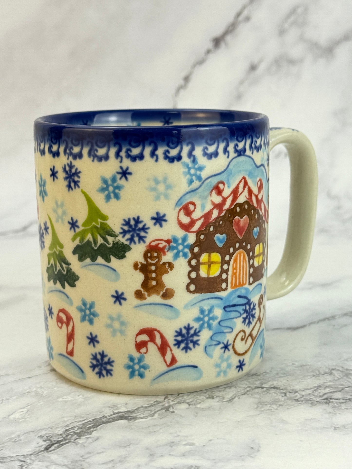 Vena Unikat 12oz Holiday Mug - Shape V055 - Gingerbread