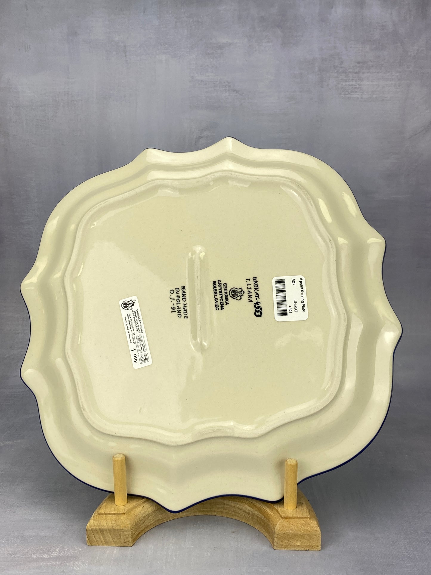 8 Pointed Unikat Platter/ Plate - Shape 507 - Pattern U4553