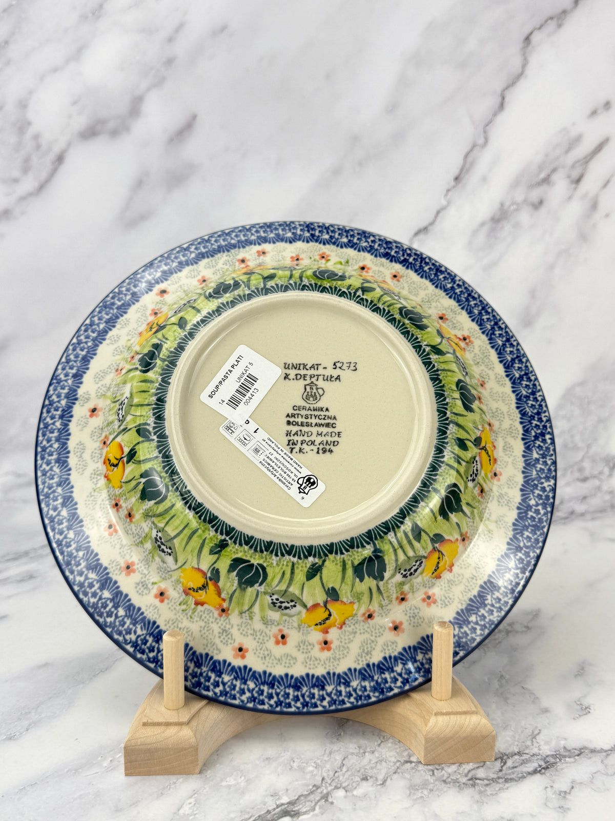 Unikat Soup / Pasta Plate - Shape 14 - Pattern U5273