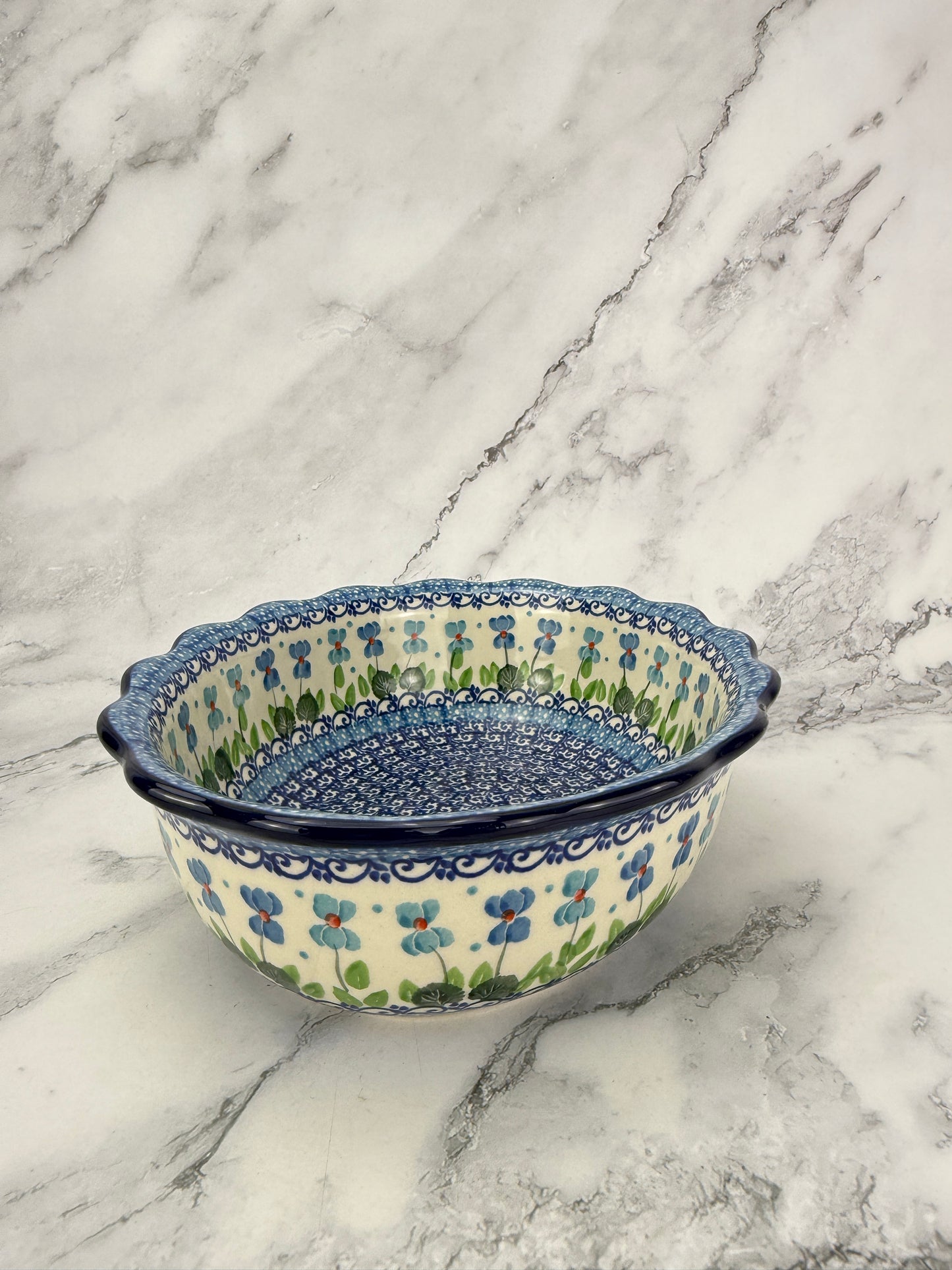 Scalloped Oval Bowl - Shape D78 - Pattern 2668