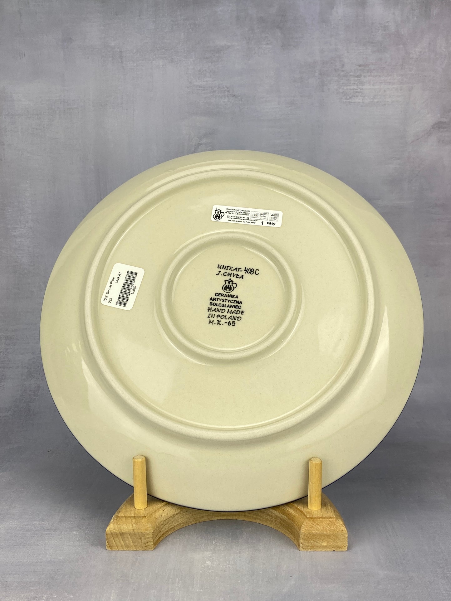 10.5" Unikat Dinner Plate - Shape 223 - Pattern U408C