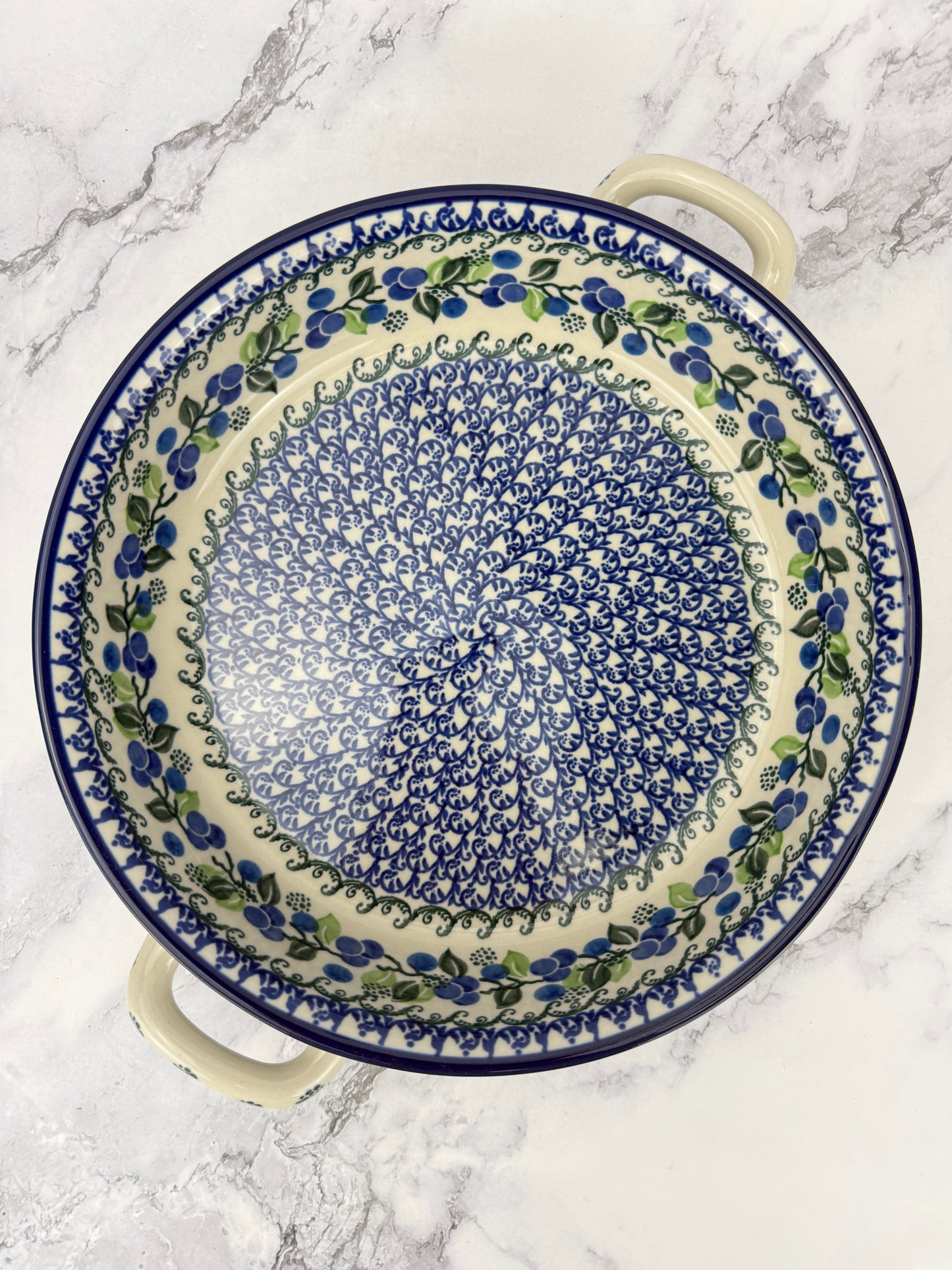 10" Round Baker With Handles - Shape 420 - Pattern 1416