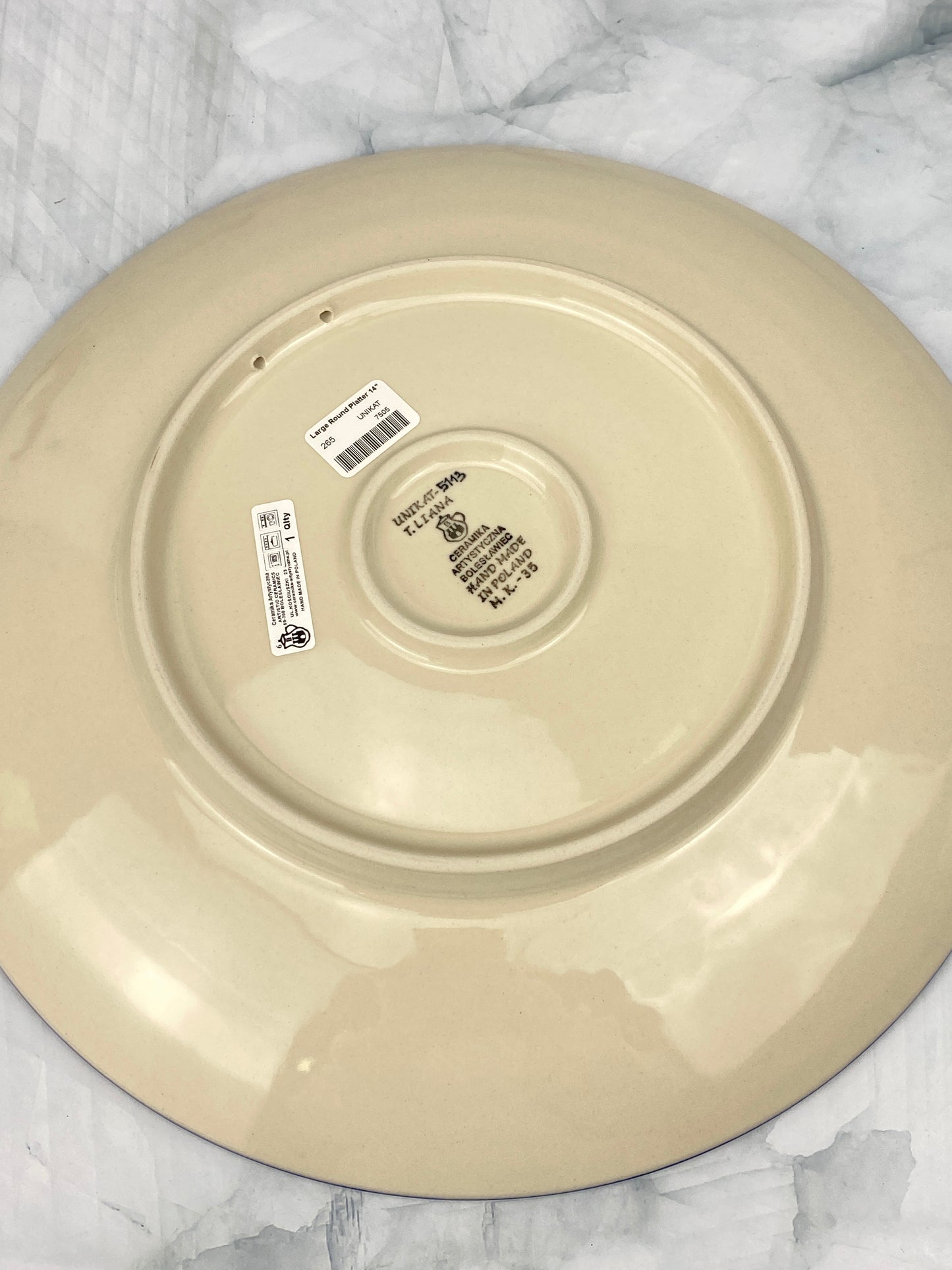 14" Round Unikat Platter - Shape 265 - Pattern U5113