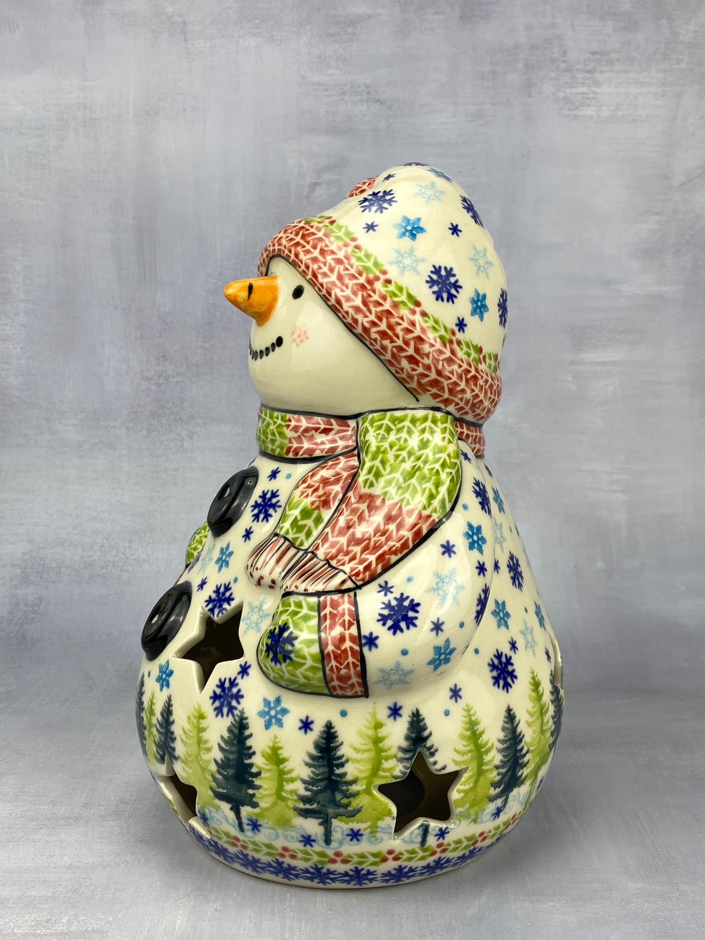 Vena Snowman With Broomstick - Shape V641