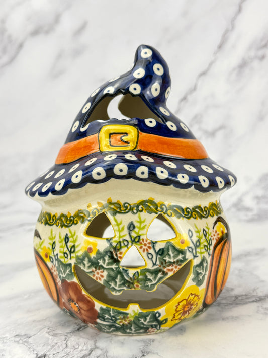 SALE Small Unikat Pumpkin With Hat - Pattern A567