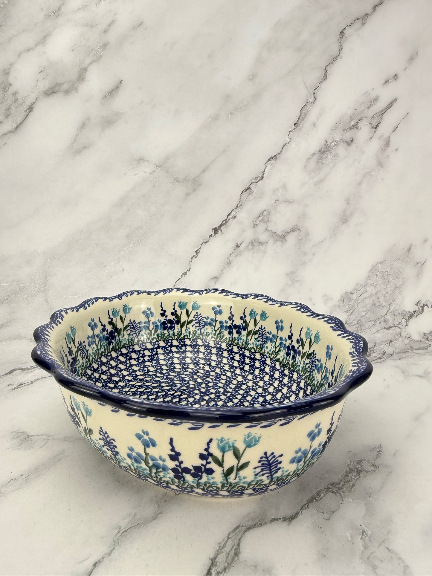 Scalloped Oval Bowl - Shape D78 - Pattern 2898