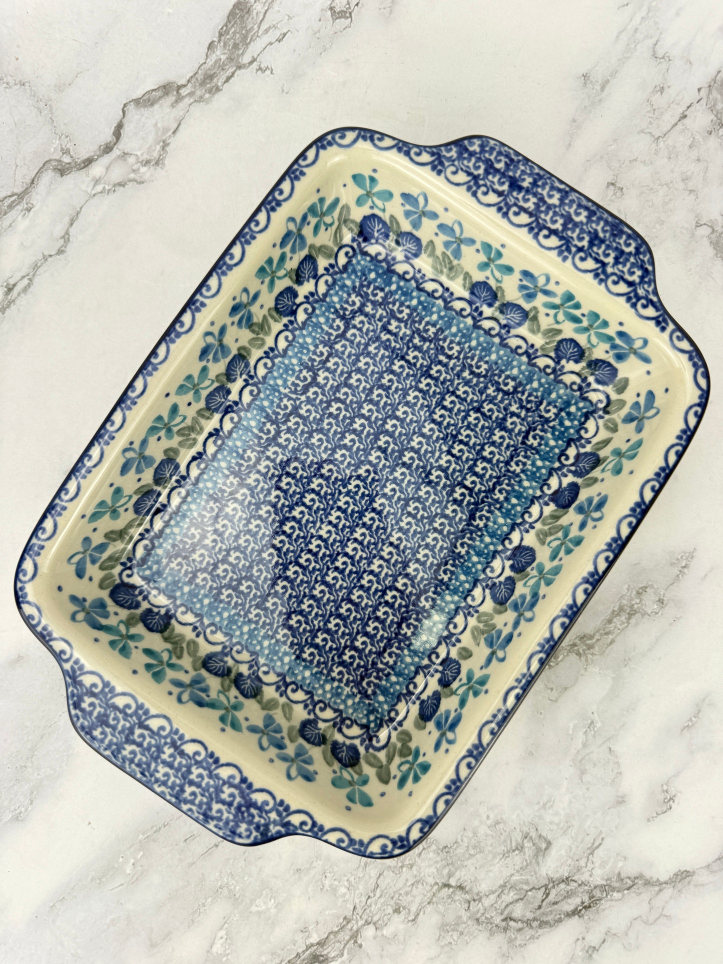 Rectangular Baker with Handles - Shape A84 - Pattern 2751