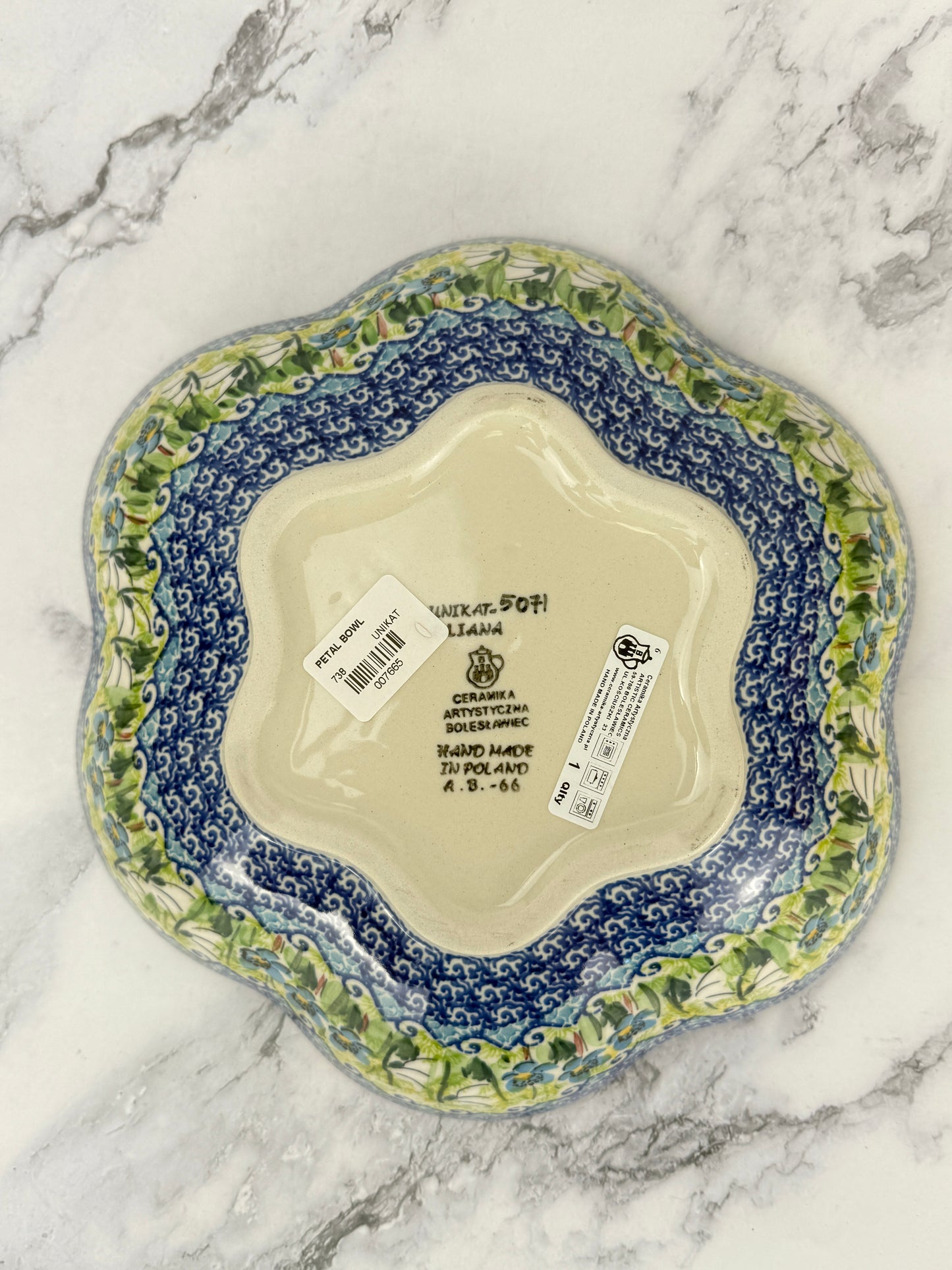Unikat Flower Bowl - Shape 738 - Pattern U5071