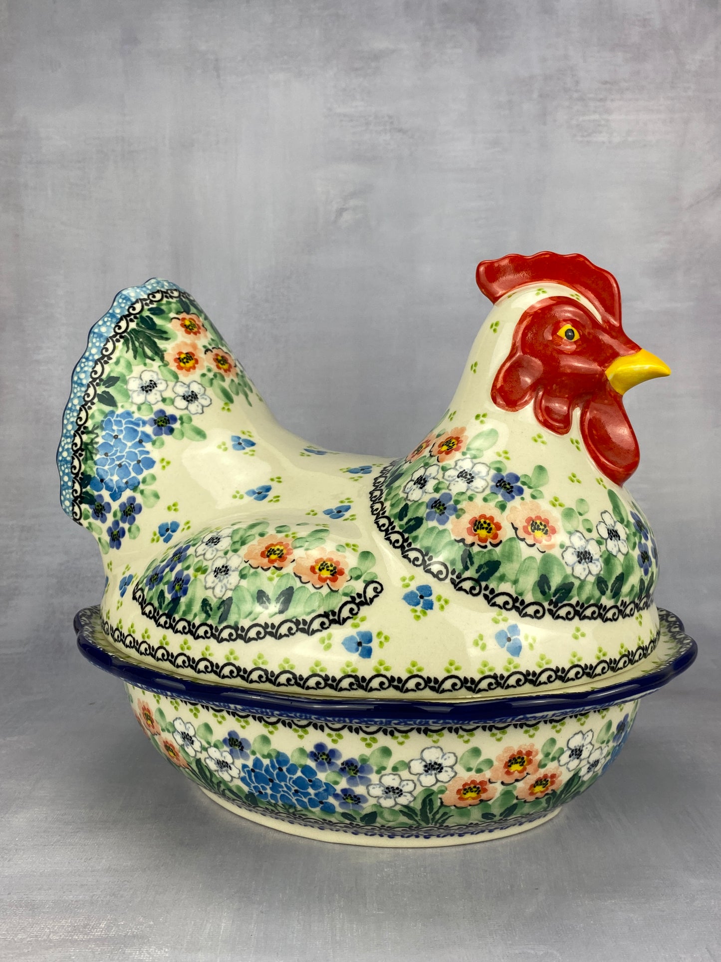 Unikat Covered Chicken - Shape D43 - Pattern U5113