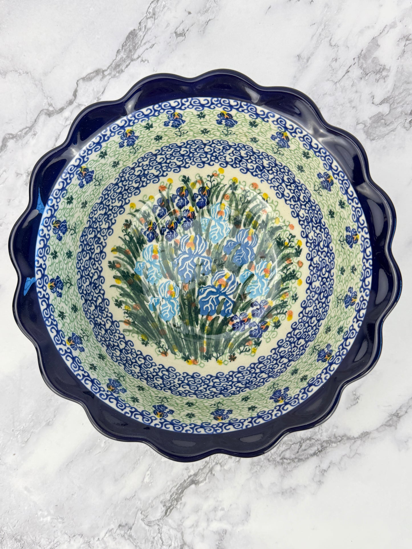 Large Unikat Ruffled Bowl - Shape 628 - Pattern U2712