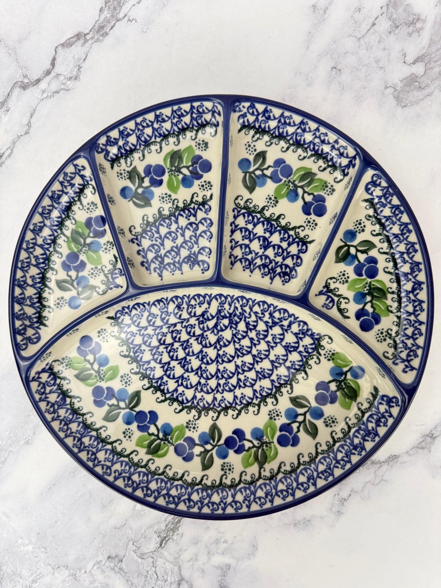 Large Divided Dish - Shape 498 - Pattern 1416