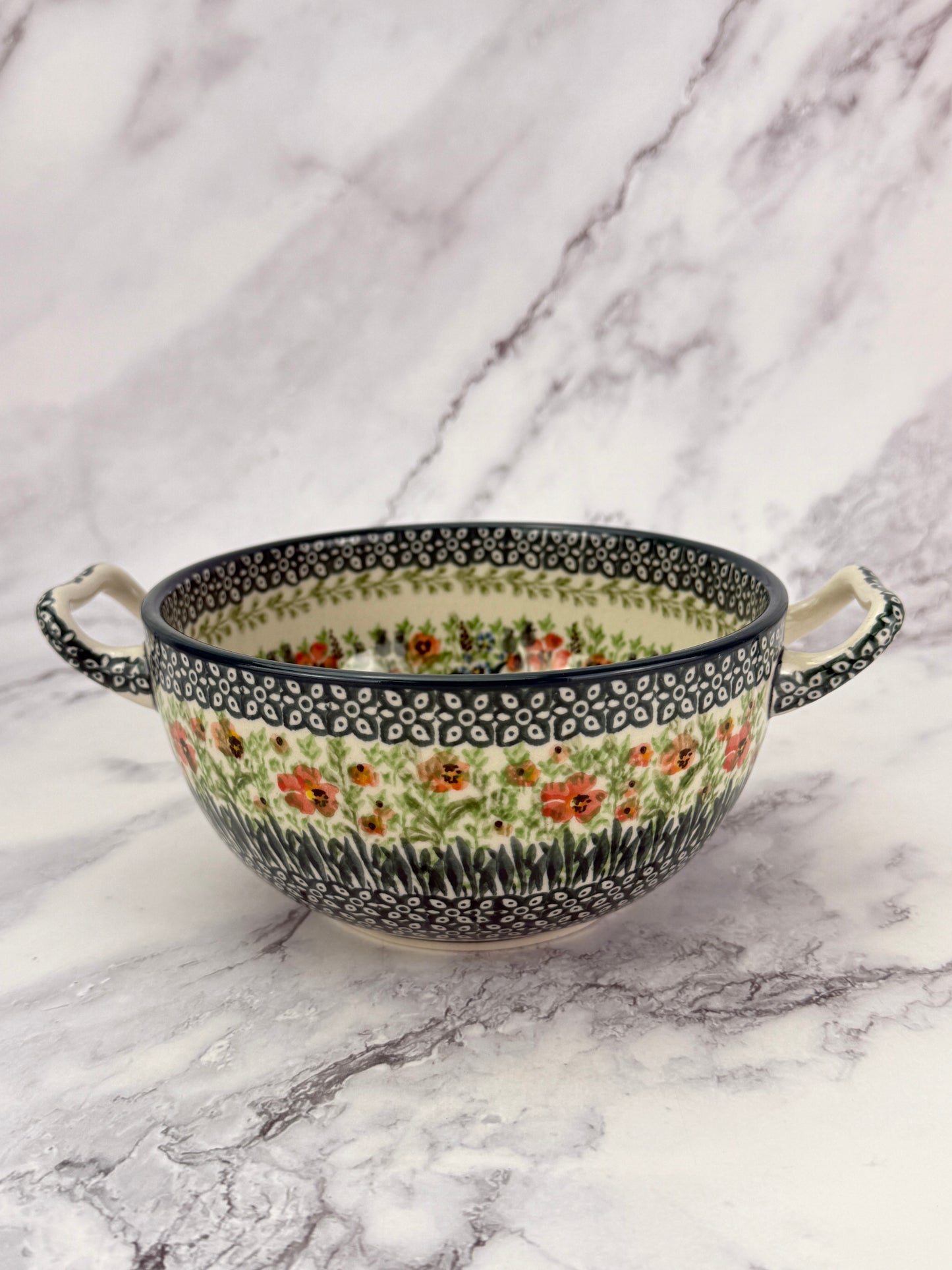 Unikat Open Handled Bowl - Shape D02 - Pattern U4335