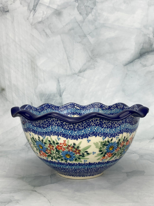 Ruffled Unikat Serving Bowl - Shape 634 - Pattern U5159