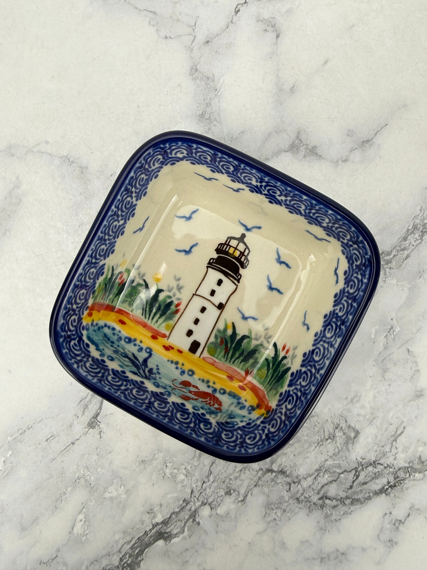 Small Unikat Square Ramekin/ Dish- Shape 428 - Pattern U5241