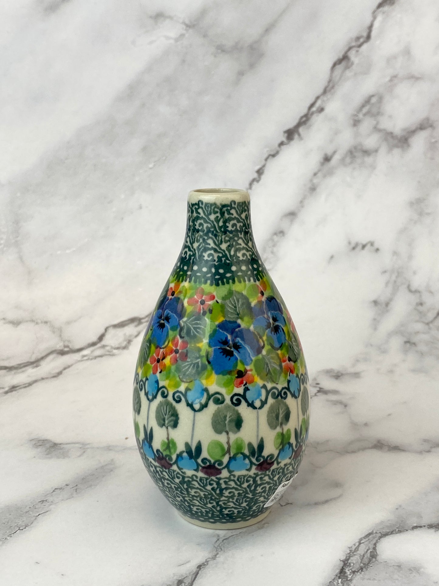 Short Single Stem Unikat Vase - Shape G17 - Pattern U4841