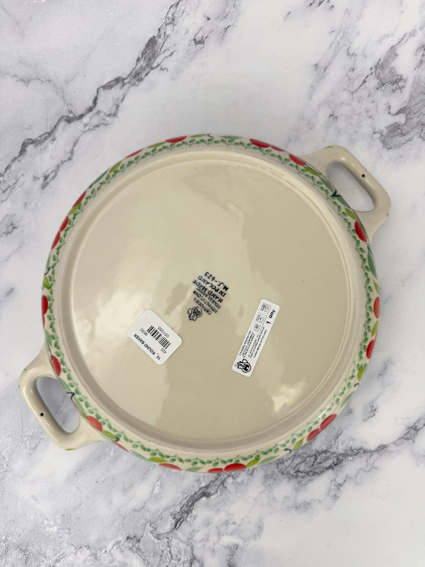10" Round Baker With Handles - Shape 420 - Pattern 3250