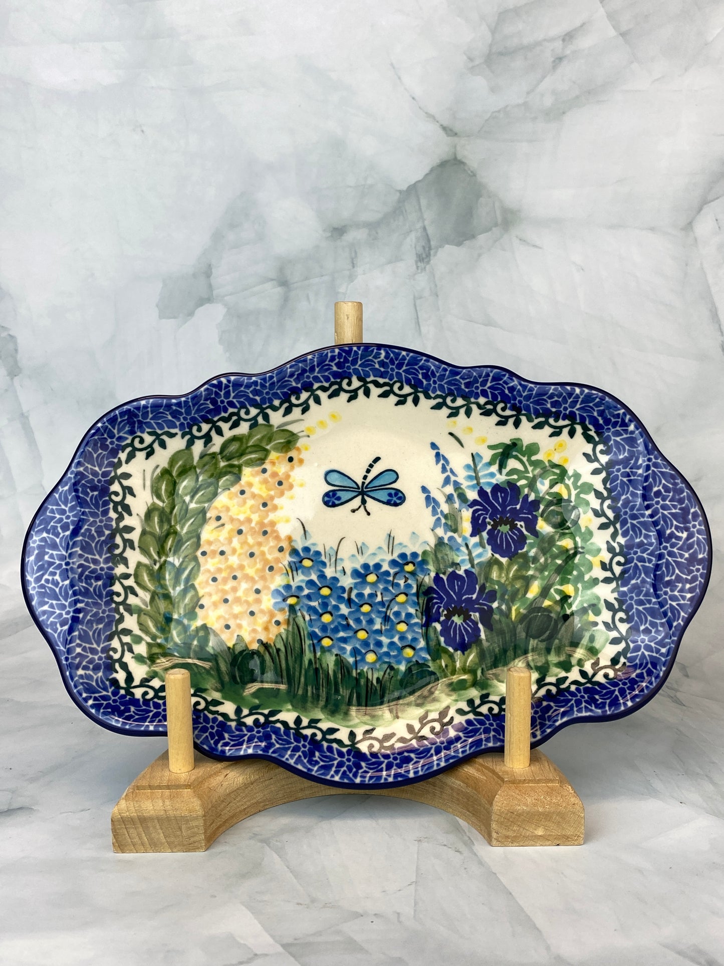 Small Wavy Unikat Platter - Shape 785 - Pattern U2380