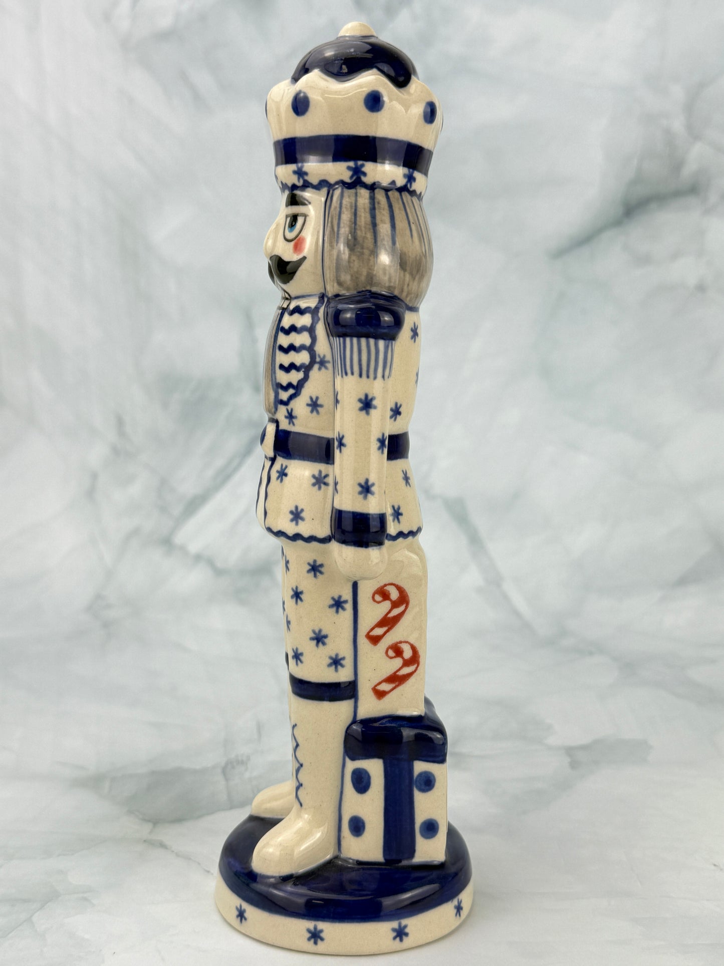 Vena Nutcracker Figurine - Shape V618 - Blue Snowflake